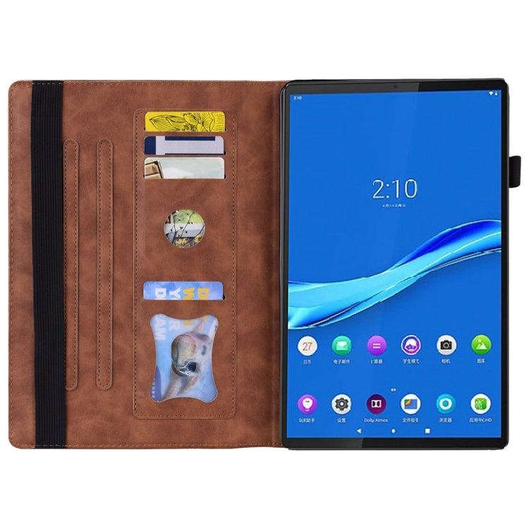 For Lenovo Tab M10 Plus 10.6 3rd Gen 2022 Business Shockproof Horizontal Flip Leather Tablet Case(Brown) - free shipping - PMC TechLife - Order now!