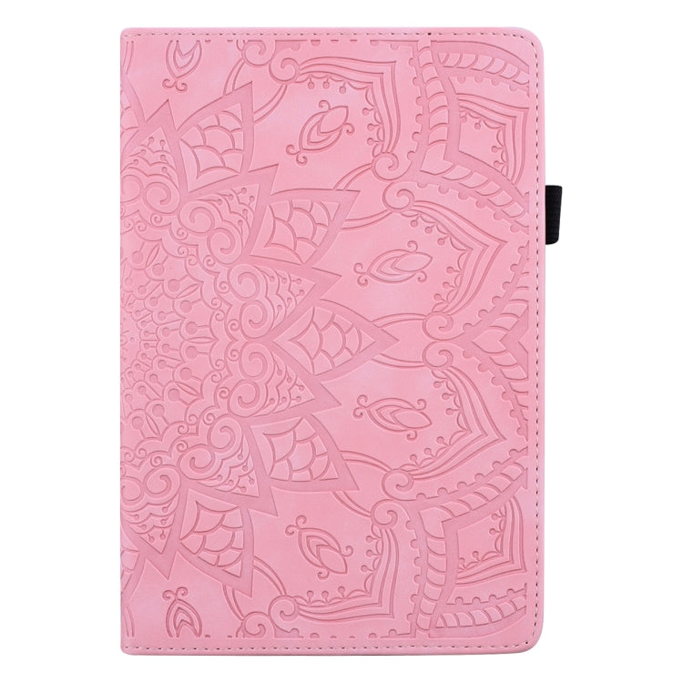 For Lenovo Tab M10 Plus 10.6 3rd Gen 2022 Calf Texture Embossed Flip Leather Tablet Case(Pink) - Lenovo by PMC Jewellery | Online Shopping South Africa | PMC Jewellery