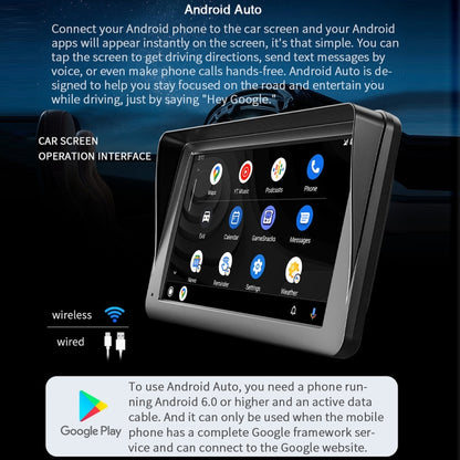 B5300A 7 inch Wireless CarPlay Car Bluetooth MP5 Player, Support Mobile Phone Interconnection - Car MP3 & MP4 & MP5 by PMC Jewellery | Online Shopping South Africa | PMC Jewellery | Buy Now Pay Later Mobicred