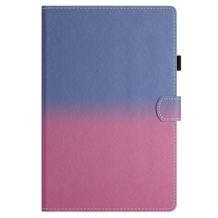 For 10 inch Universal Stitching Gradient Leather Tablet Case(Blue Rose) - 10 - 11 inch by PMC TechLife | Online Shopping South Africa | PMC TechLife | Buy Now Pay Later Mobicred