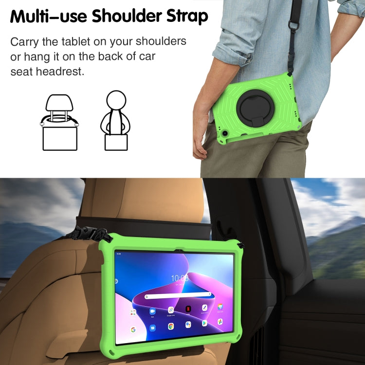 For Lenovo Tab M10 Plus 10.6 3rd Gen 2022 Spider King Silicone Protective Tablet Case(Green) - Lenovo by PMC TechLife | Online Shopping South Africa | PMC TechLife | Buy Now Pay Later Mobicred