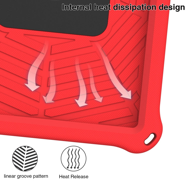 For Huawei MediaPad T5 Spider King Silicone Protective Tablet Case(Red) - Huawei by PMC TechLife | Online Shopping South Africa | PMC TechLife | Buy Now Pay Later Mobicred