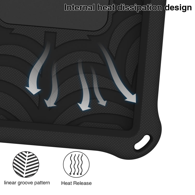 For Huawei MatePad T8 Spider King Silicone Protective Tablet Case(Black) - Huawei by PMC TechLife | Online Shopping South Africa | PMC TechLife | Buy Now Pay Later Mobicred