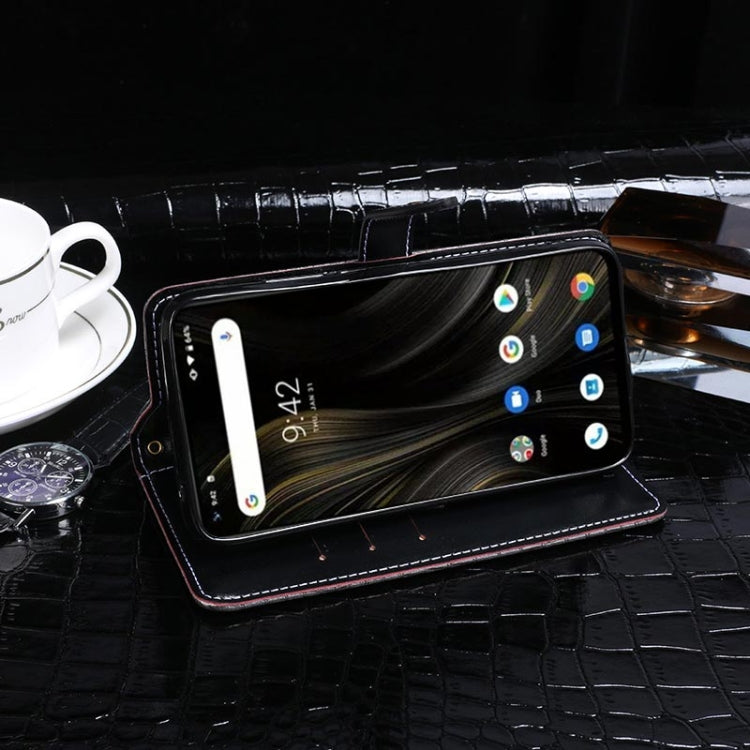 For Umidigi Power 3 idewei Crocodile Texture Horizontal Flip Leather Case with Holder & Card Slots & Wallet(Black) - More Brand by idewei | Online Shopping South Africa | PMC Jewellery | Buy Now Pay Later Mobicred