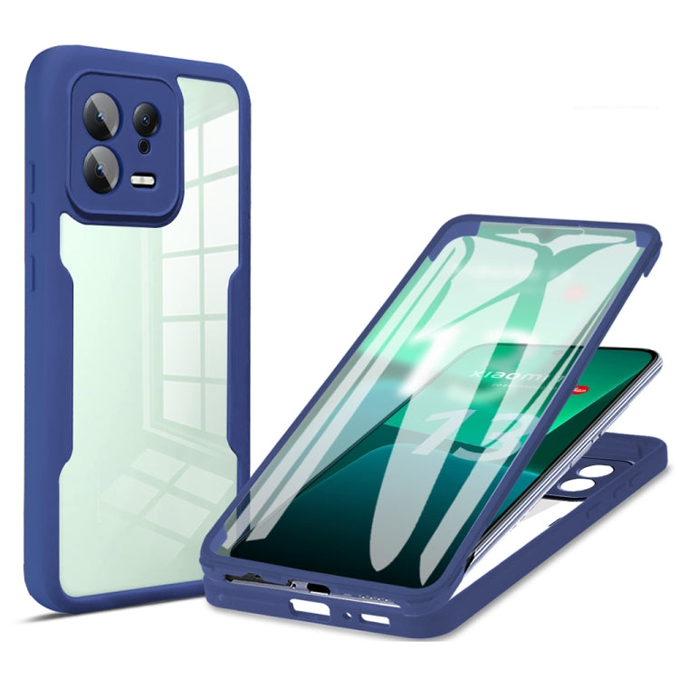 For Xiaomi 13 Acrylic + TPU 360 Degrees Full Coverage Phone Case(Blue) - 13 Cases by PMC Jewellery | Online Shopping South Africa | PMC Jewellery