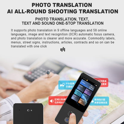 T9 Pro Smart and Precise Translator Supports 134 Languages with Offline Translation/Photo Translation(Black) -  by PMC Jewellery | Online Shopping South Africa | PMC Jewellery | Buy Now Pay Later Mobicred