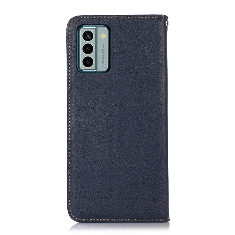 For Nokia G22 4G KHAZNEH Nappa Top Layer Cowhide Leather Phone Case(Blue) - Nokia Cases by PMC TechLife | Online Shopping South Africa | PMC TechLife | Buy Now Pay Later Mobicred