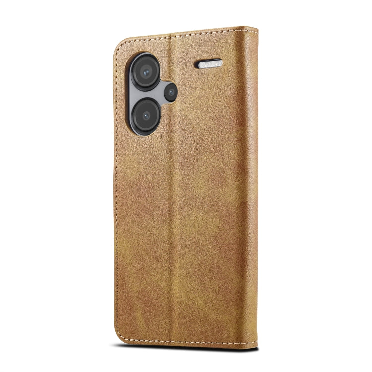 For Xiaomi Redmi Note 13 Pro+ LC.IMEEKE Calf Texture Leather Phone Case(Brown) - Note 13 Pro+ Cases by LC.IMEEKE | Online Shopping South Africa | PMC Jewellery | Buy Now Pay Later Mobicred