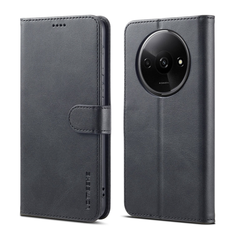 For Xiaomi Redmi A3 LC.IMEEKE Calf Texture Leather Phone Case(Black) - Xiaomi Cases by LC.IMEEKE | Online Shopping South Africa | PMC Jewellery