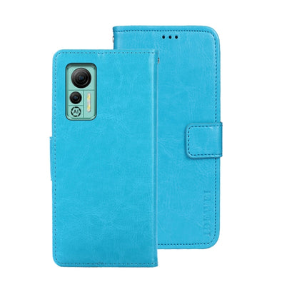 For Ulefone Note 14 idewei Crazy Horse Texture Leather Phone Case with Holder(Sky Blue) - Ulefone Cases by idewei | Online Shopping South Africa | PMC Jewellery | Buy Now Pay Later Mobicred