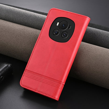 For Honor Magic6 AZNS Magnetic Calf Texture Flip Leather Phone Case(Red) - Honor Cases by AZNS | Online Shopping South Africa | PMC Jewellery | Buy Now Pay Later Mobicred