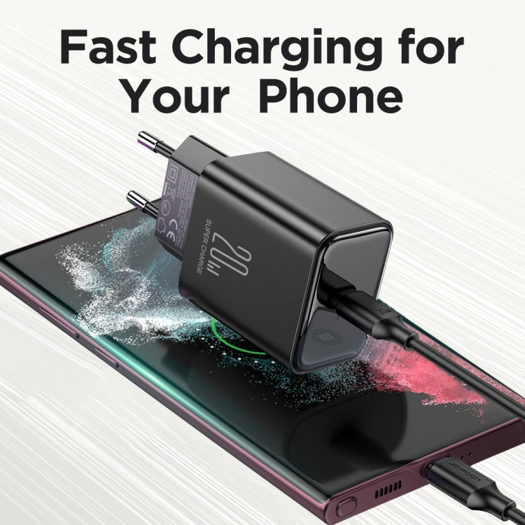 JOYROOM TCF06 Flash Series 20W USB-C/Type-C Single Port Charger Set, Specification:UK Plug(Black) - USB Charger by JOYROOM | Online Shopping South Africa | PMC Jewellery | Buy Now Pay Later Mobicred