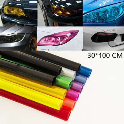 2pcs Car Headlight Protective Film Tail Light Film Motorcycle Fog Light Film, Size:30 x 100cm(Dark Blue) - Auto Film by PMC Jewellery | Online Shopping South Africa | PMC Jewellery