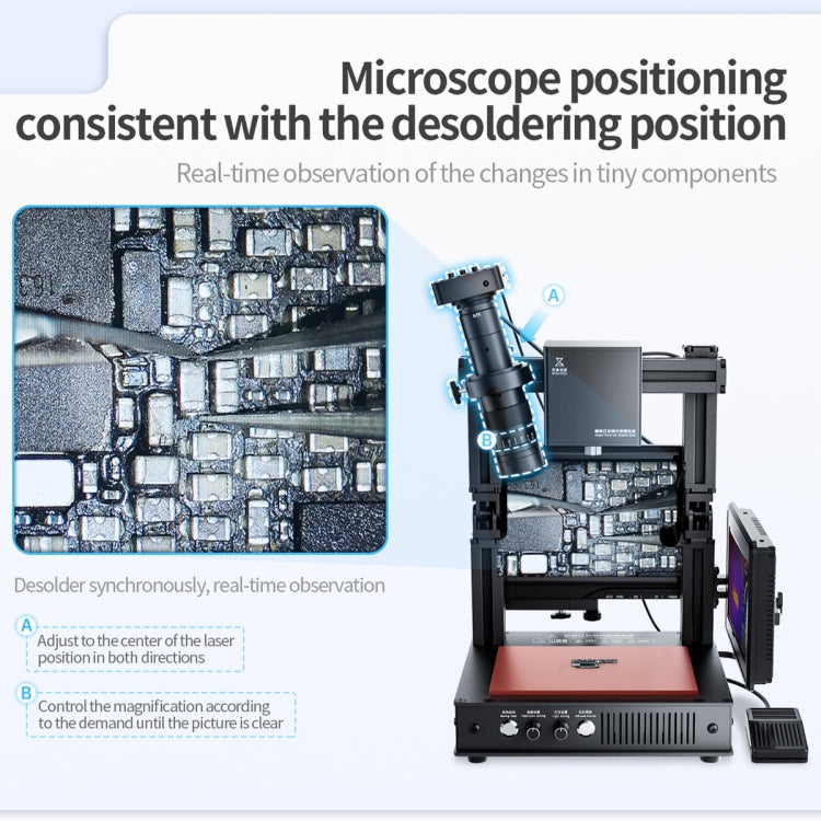 Mega-idea Intelligent Infrared Laser Desoldering Machine, Model:Without Microscope Set(EU Plug) - free shipping - PMC TechLife - Order now!