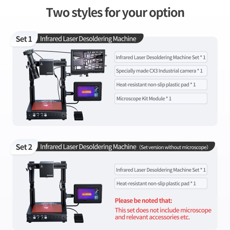 Mega-idea Intelligent Infrared Laser Desoldering Machine, Model:Without Microscope Set(EU Plug) - Separation Equipment by QIANLI | Online Shopping South Africa | PMC Jewellery | Buy Now Pay Later Mobicred