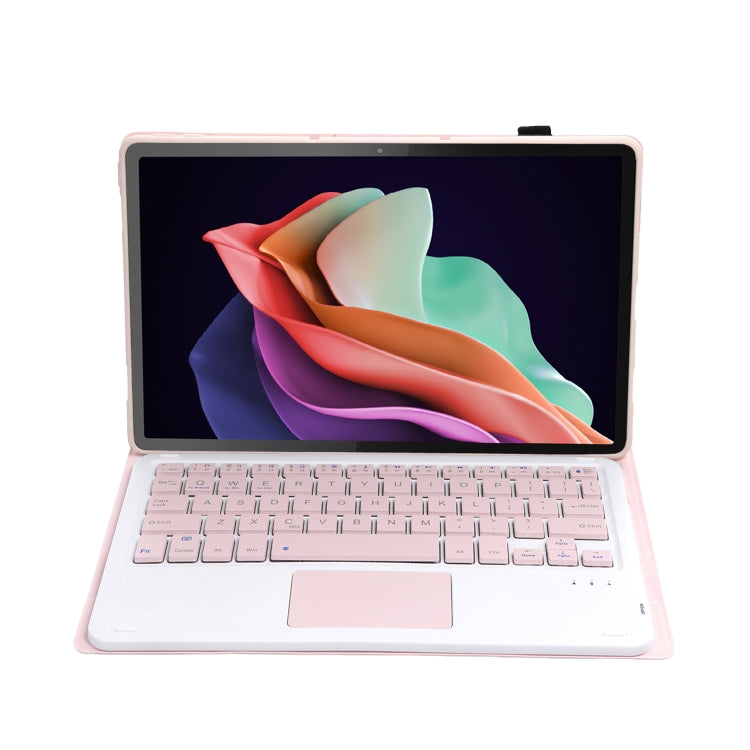 For Huawei MatePad 11 2023 AHW13-A Lambskin Texture Ultra-thin Detachable Bluetooth Keyboard Leather Case with Touchpad(Pink) - Huawei Keyboard by PMC Jewellery | Online Shopping South Africa | PMC Jewellery