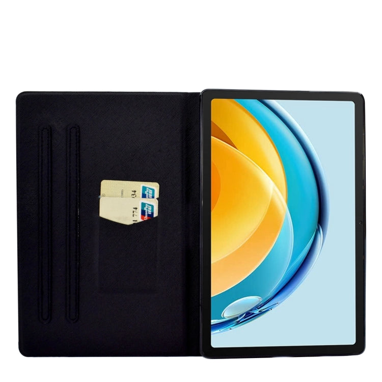 For Huawei Matepad SE 10.4 2022 Electric Pressed Colored Drawing Leather Tablet Case(Color Sand) - Huawei by PMC Jewellery | Online Shopping South Africa | PMC Jewellery