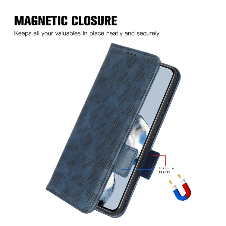 For Blackview A85 Symmetrical Triangle Leather Phone Case(Black) - More Brand by PMC TechLife | Online Shopping South Africa | PMC TechLife