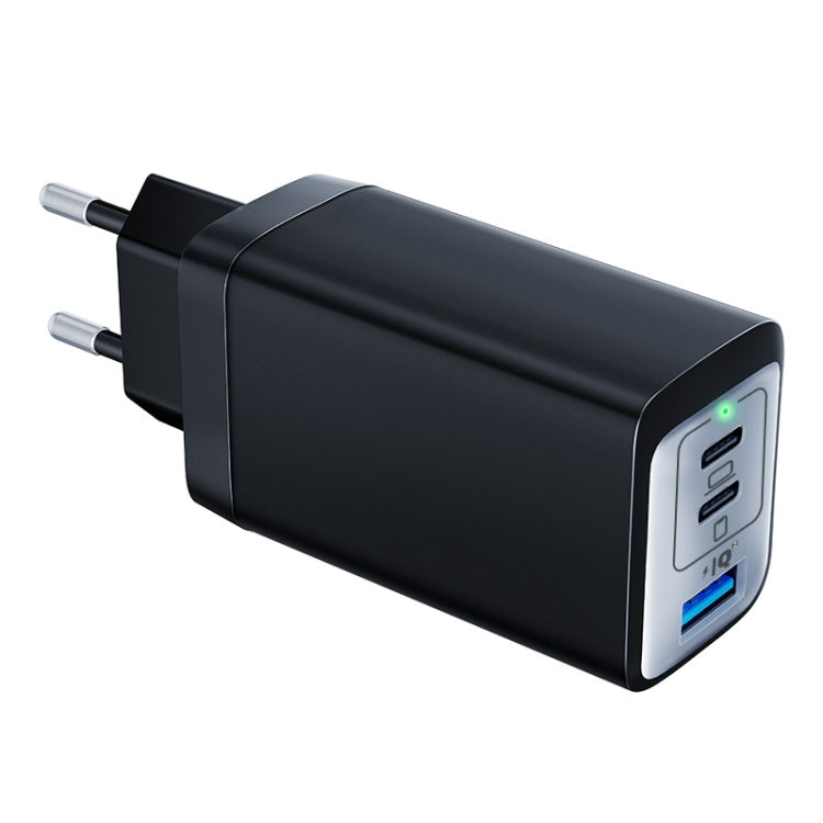 65W Dual PD USB-C / Type-C + USB 3-Port Gan Fast Charging Charger, Plug:EU Plug(Black) - free shipping - PMC Jewellery - Order now!