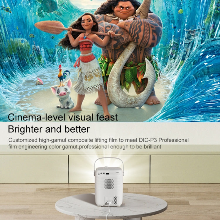A007 Portable 1280 x 720 HD 113 ANSI Smart LED Projector, Plug:UK Plug(Black) - Mini Projector by PMC TechLife | Online Shopping South Africa | PMC TechLife | Buy Now Pay Later Mobicred