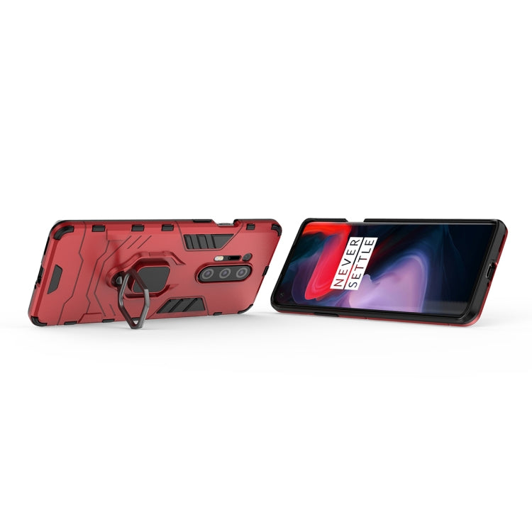 For OnePlus 8 Pro PC + TPU Anti-fall Protective Case with Ring Holder(Red) - OnePlus Cases by PMC TechLife | Online Shopping South Africa | PMC TechLife