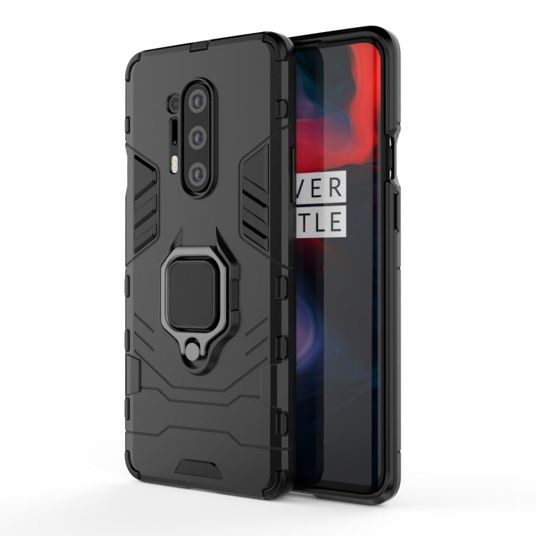 For OnePlus 8 Pro PC + TPU Anti-fall Protective Case with Ring Holder(Black) - OnePlus Cases by PMC Jewellery | Online Shopping South Africa | PMC Jewellery