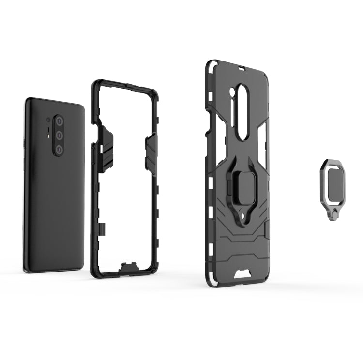 For OnePlus 8 Pro PC + TPU Anti-fall Protective Case with Ring Holder(Black) - OnePlus Cases by PMC Jewellery | Online Shopping South Africa | PMC Jewellery