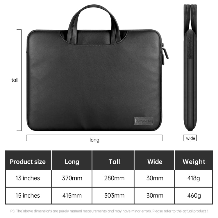 Waterproof PU Laptop Bag Inner Bag, Size:13 / 14 inch(Brown) - Other by PMC Jewellery | Online Shopping South Africa | PMC Jewellery | Buy Now Pay Later Mobicred