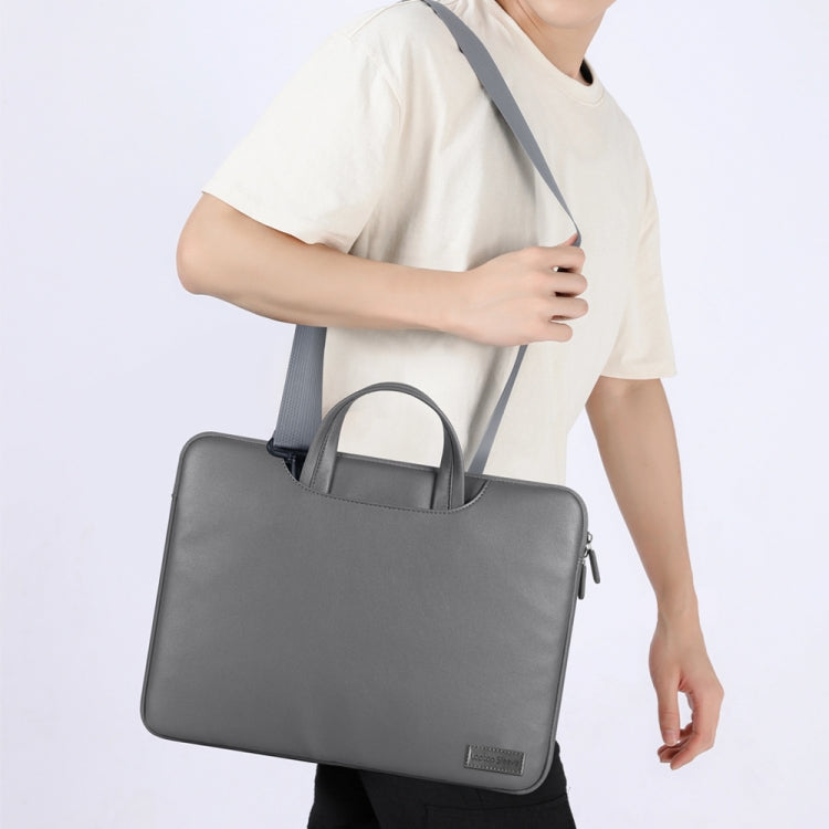 Waterproof PU Laptop Bag Inner Bag, Size:15 inch(Black) - Other by PMC Jewellery | Online Shopping South Africa | PMC Jewellery | Buy Now Pay Later Mobicred