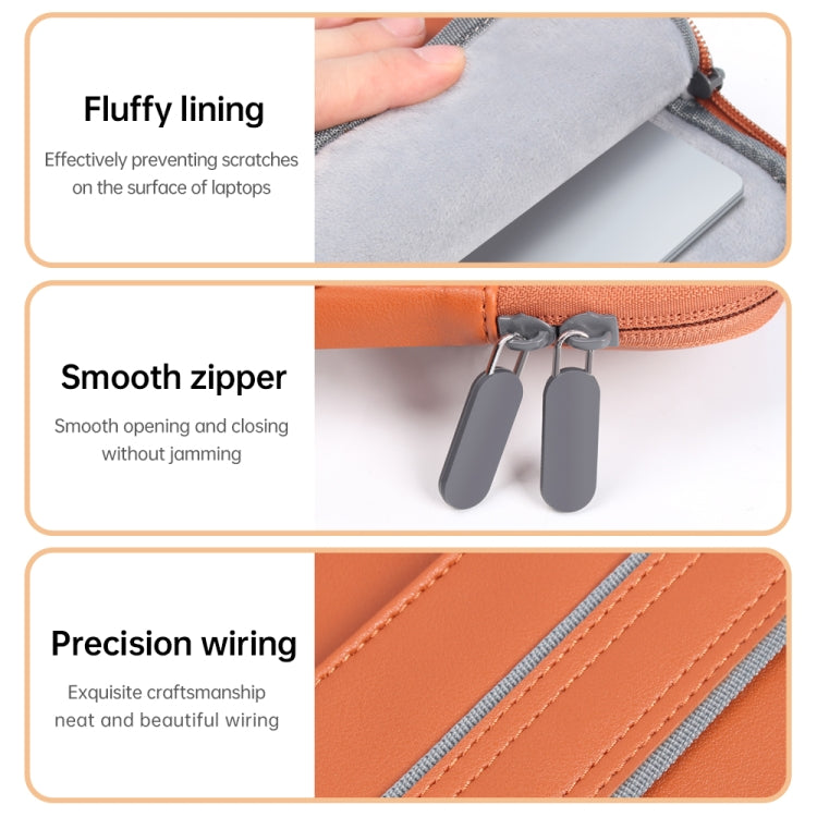 Waterproof PU Laptop Bag Inner Bag with Power Pack, Size:13 / 14 inch(Grey) - Other by PMC TechLife | Online Shopping South Africa | PMC TechLife | Buy Now Pay Later Mobicred
