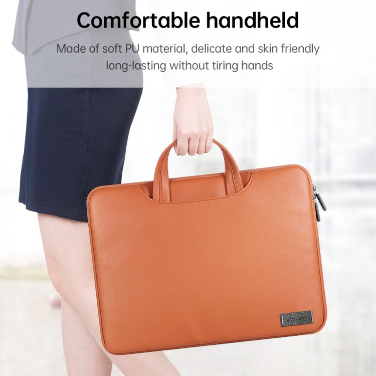 Waterproof PU Laptop Bag Inner Bag with Power Pack, Size:13 / 14 inch(Grey) - Other by PMC TechLife | Online Shopping South Africa | PMC TechLife | Buy Now Pay Later Mobicred