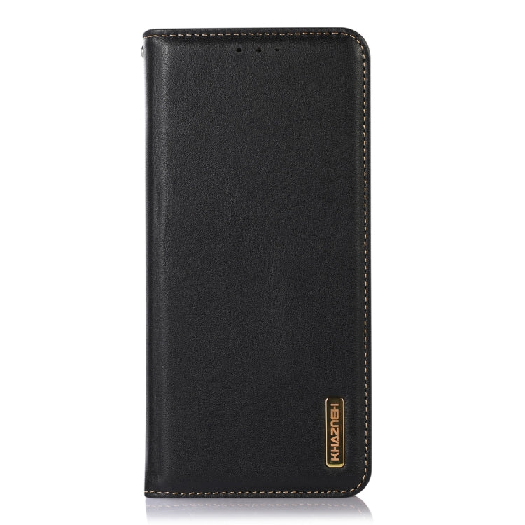 For Google Pixel 8 Pro KHAZNEH Nappa Top Layer Cowhide Leather Phone Case(Black) - Google Cases by PMC TechLife | Online Shopping South Africa | PMC TechLife | Buy Now Pay Later Mobicred