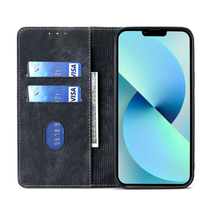 For Blackview A85 RFID Anti-theft Brush Magnetic Leather Phone Case(Black) - More Brand by PMC Jewellery | Online Shopping South Africa | PMC Jewellery