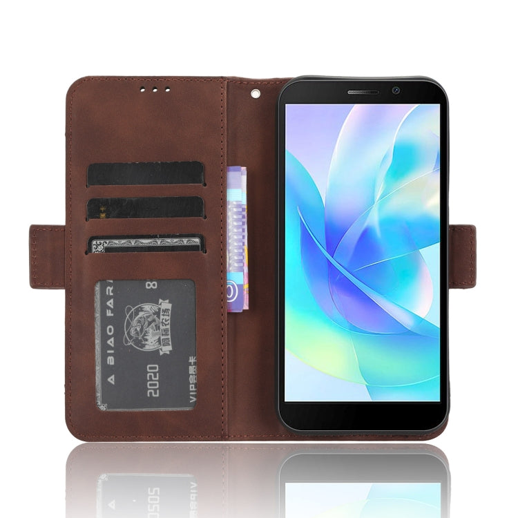 For Doogee X97 / X97 Pro Skin Feel Calf Texture Card Slots Leather Phone Case(Brown) - Doogee Cases by PMC TechLife | Online Shopping South Africa | PMC TechLife | Buy Now Pay Later Mobicred