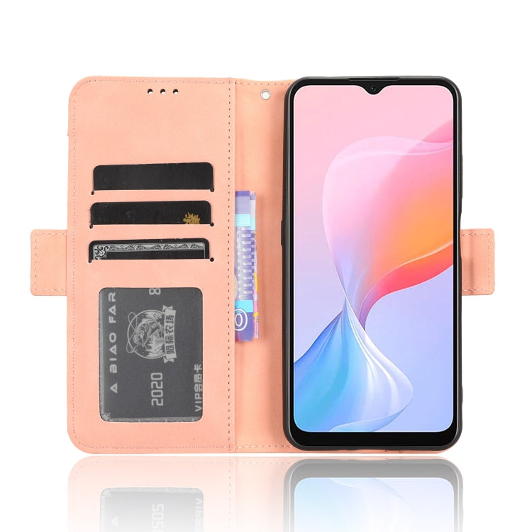 For Blackview A85 Skin Feel Calf Texture Card Slots Leather Phone Case(Pink) - More Brand by PMC Jewellery | Online Shopping South Africa | PMC Jewellery