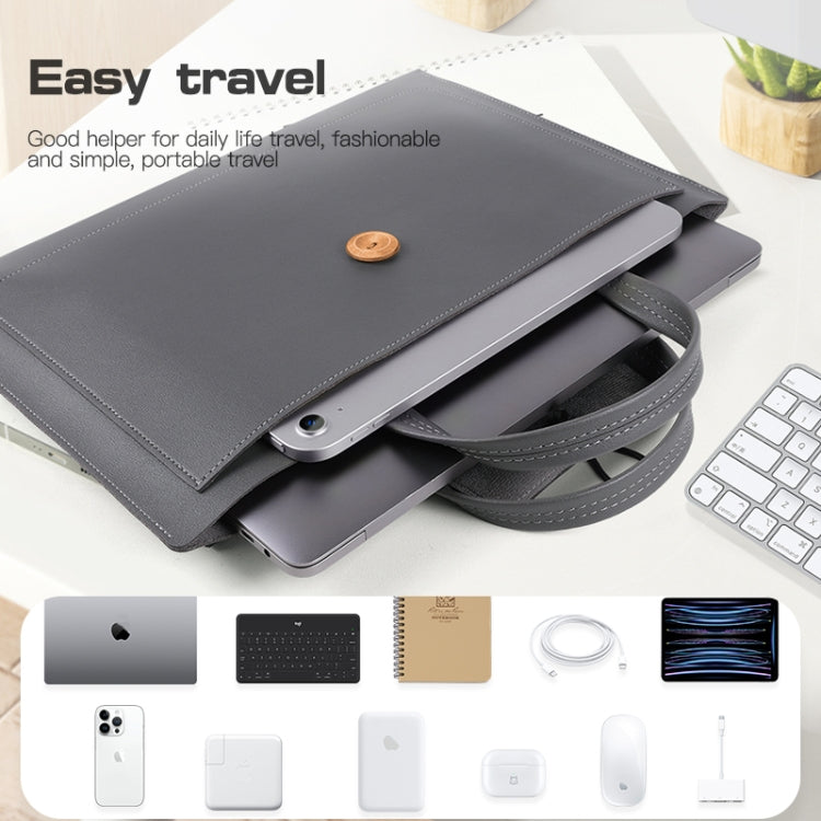 15-16 inch Universal Elastic Thread Button Portable Laptop Inner Bag(Rose Gold) - 15 inch by PMC TechLife | Online Shopping South Africa | PMC TechLife | Buy Now Pay Later Mobicred