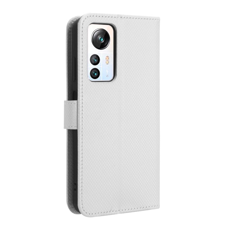 For Blackview A85 Diamond Texture Leather Phone Case(White) - More Brand by PMC TechLife | Online Shopping South Africa | PMC TechLife