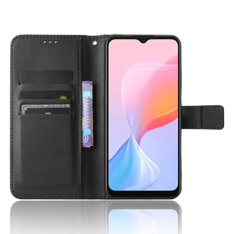 For Blackview A85 Diamond Texture Leather Phone Case(Black) - More Brand by PMC TechLife | Online Shopping South Africa | PMC TechLife | Buy Now Pay Later Mobicred