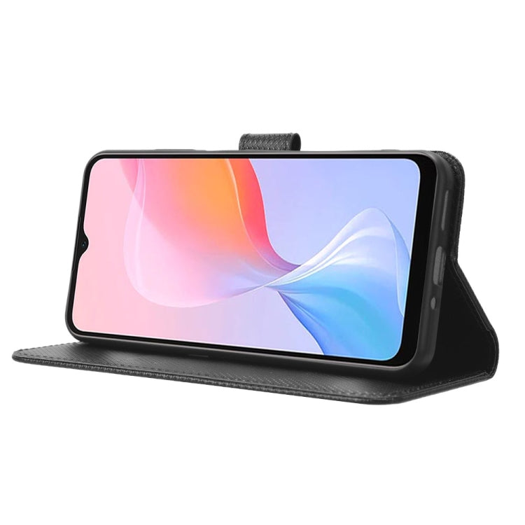 For Blackview A85 Diamond Texture Leather Phone Case(Black) - More Brand by PMC TechLife | Online Shopping South Africa | PMC TechLife | Buy Now Pay Later Mobicred