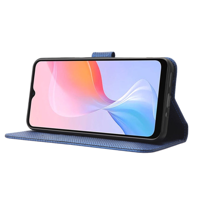 For Blackview A85 Diamond Texture Leather Phone Case(Blue) - More Brand by PMC TechLife | Online Shopping South Africa | PMC TechLife | Buy Now Pay Later Mobicred