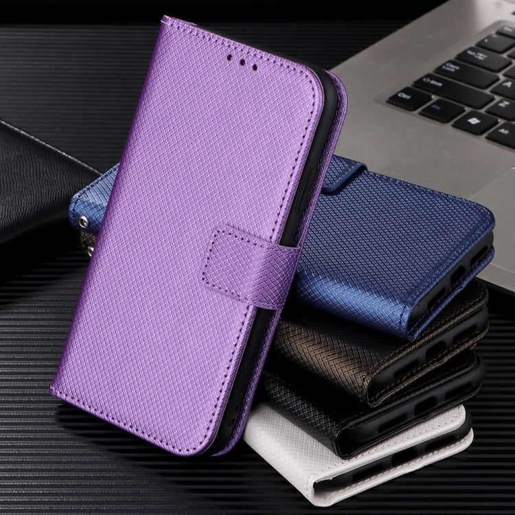 For Blackview A85 Diamond Texture Leather Phone Case(White) - More Brand by PMC TechLife | Online Shopping South Africa | PMC TechLife