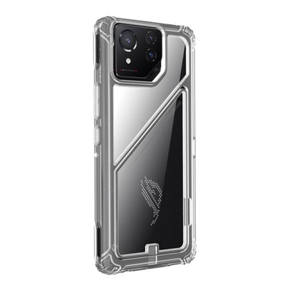 For Asus ROG Phone 8 Pro PC + TPU Shockproof Phone Case with Magnetic Holder(Translucent) - ASUS Cases by PMC Jewellery | Online Shopping South Africa | PMC Jewellery