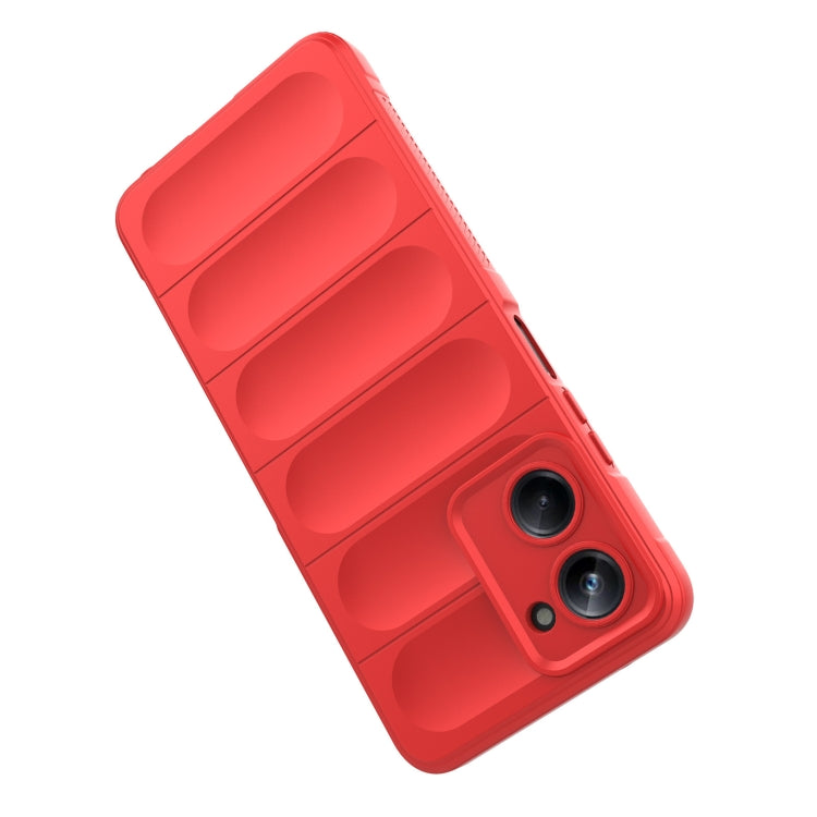 For Realme 10 Pro 5G Magic Shield TPU + Flannel Phone Case(White) - Realme Cases by PMC TechLife | Online Shopping South Africa | PMC TechLife | Buy Now Pay Later Mobicred