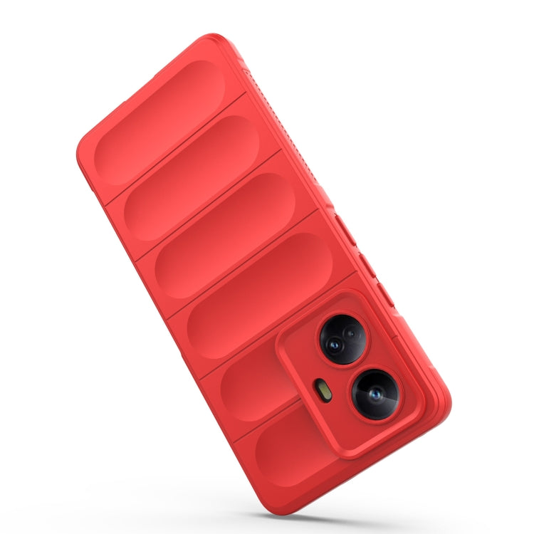 For Realme 10 Pro+ 5G Magic Shield TPU + Flannel Phone Case(Dark Grey) - free shipping - PMC TechLife - Order now!