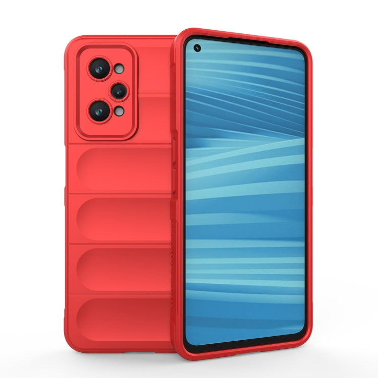 For Realme GT2 Magic Shield TPU + Flannel Phone Case(Red) - Realme Cases by PMC TechLife | Online Shopping South Africa | PMC TechLife | Buy Now Pay Later Mobicred