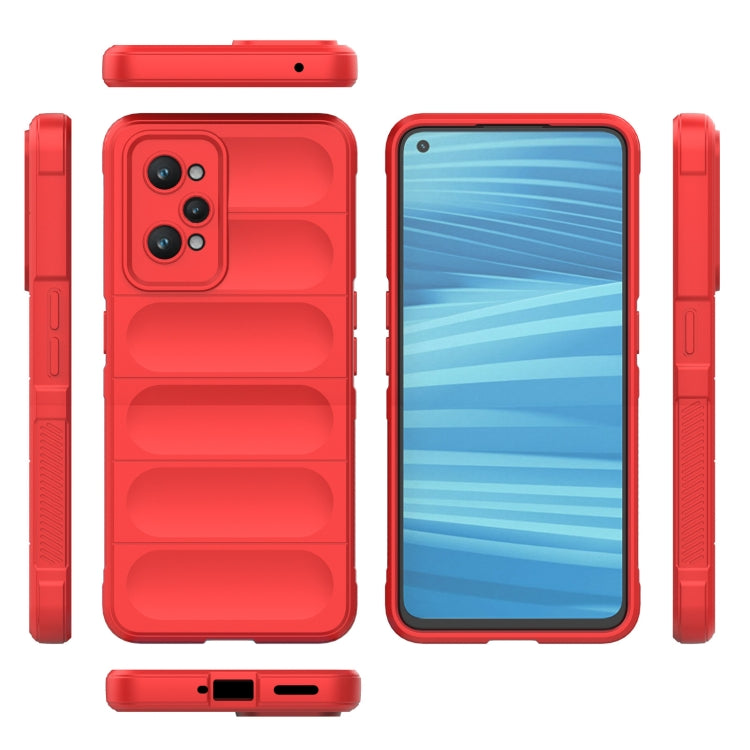 For Realme GT2 Magic Shield TPU + Flannel Phone Case(Red) - Realme Cases by PMC TechLife | Online Shopping South Africa | PMC TechLife | Buy Now Pay Later Mobicred