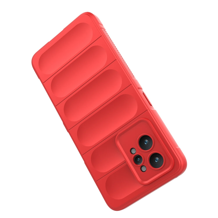 For Realme GT2 Pro Magic Shield TPU + Flannel Phone Case(Dark Blue) - Realme Cases by PMC TechLife | Online Shopping South Africa | PMC TechLife | Buy Now Pay Later Mobicred