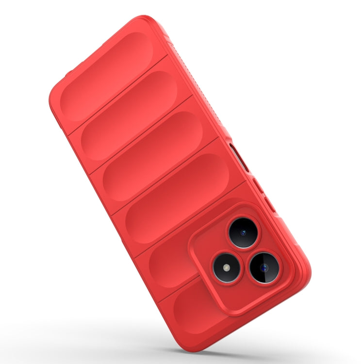 For Realme C53 4G Magic Shield TPU + Flannel Phone Case(Wine Red) - Realme Cases by PMC TechLife | Online Shopping South Africa | PMC TechLife | Buy Now Pay Later Mobicred