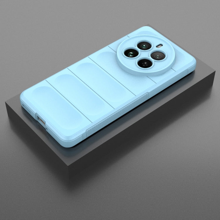 For Realme 12 Pro 5G / 12 Pro+ Magic Shield TPU + Flannel Phone Case(Light Blue) - Realme Cases by PMC TechLife | Online Shopping South Africa | PMC TechLife | Buy Now Pay Later Mobicred