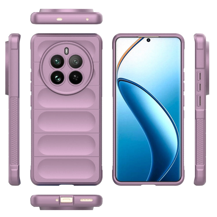 For Realme 12 Pro 5G / 12 Pro+ Magic Shield TPU + Flannel Phone Case(Purple) - Realme Cases by PMC TechLife | Online Shopping South Africa | PMC TechLife | Buy Now Pay Later Mobicred